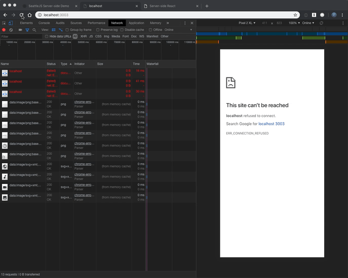 Create React App loading on a slow connection